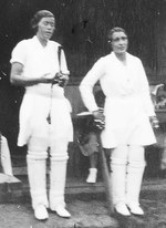 Myrtle MacLagan and Betty Snowball opening the WCA innings