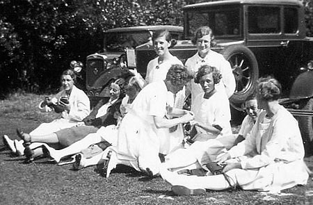 EA Snowball's XI Team (partial) photograph v NS Strathairn's XI, 23 August 1933