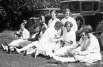 EA Snowball's XI Team (partial) photograph v NS Strathairn's XI, 23 August 1933
