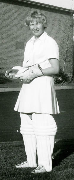 Wicketkeeping Portrait of Sheila Plant