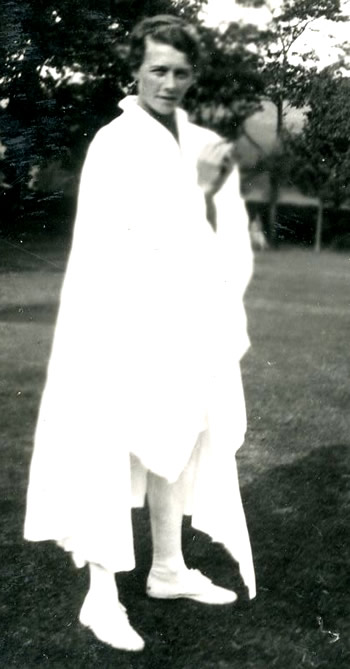 CM Valentine at the entertainment evening during Cricket Week August 1934