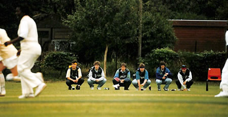 Some spectators watching the action during Women's World Cup 1993