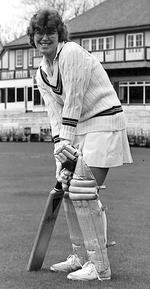 Carole Hodges batting