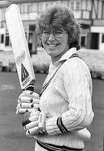 Carole Hodges batting