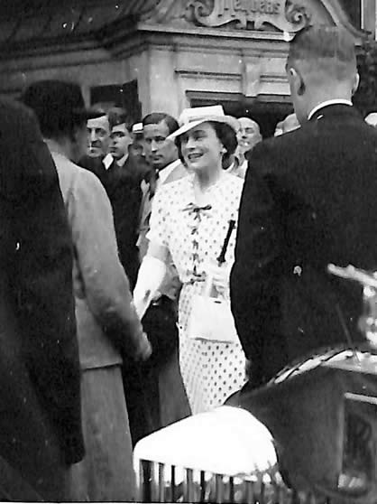 HRH Duchess of Gloucester at the 3rd Test, 1937