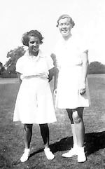 Unidentified player with Myrtle Maclagan