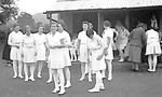Myrtle Maclagan with unidentified players from her photo album