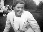 Myrtle Maclagan with unidentified player(s)