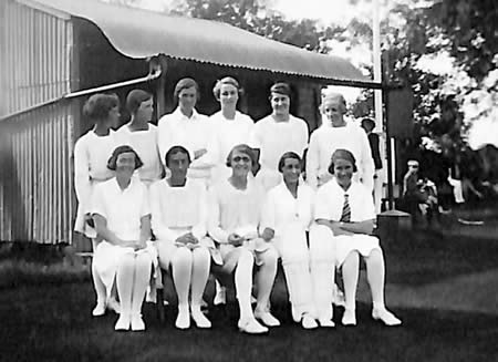 Myrtle Maclagan with Unidentified players from Myrtle Maclagan's photo album
