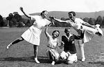 Myrtle Maclagan with Unidentified players from her photo album