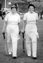 Myrtle Maclagan opening with Unidentified player