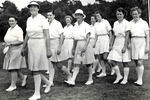 Myrtle Maclagan with Unidentified players from her photo album