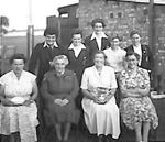 Myrtle Maclagan with unidentified players from her photo album