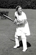 Myrtle Maclagan batting