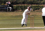 Jackie Hawker bowling