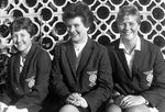 Rachel Heyhoe, Mary Duggan and Edna Basher