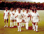 Unicorns Women leaving the field, 21 Dec 1983